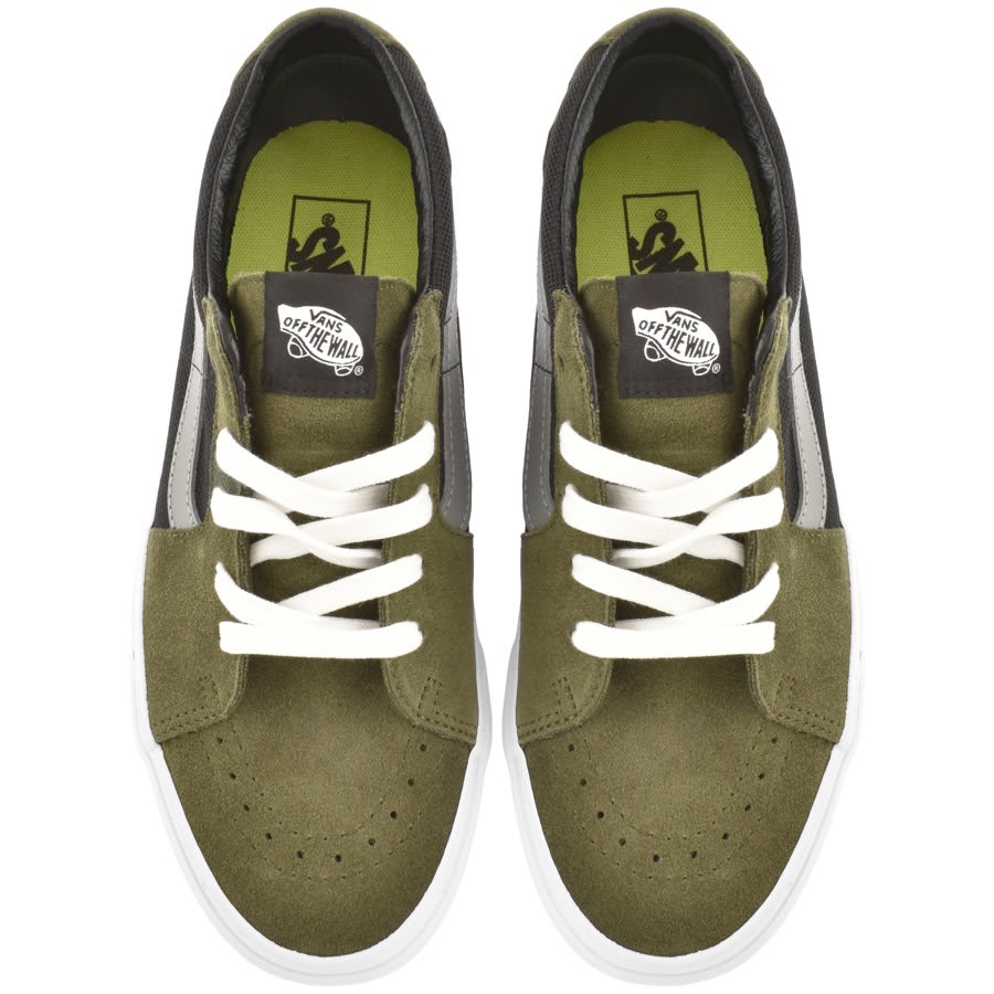 Vans Sk8 Low Canvas Trainers Green Mainline Menswear Denmark